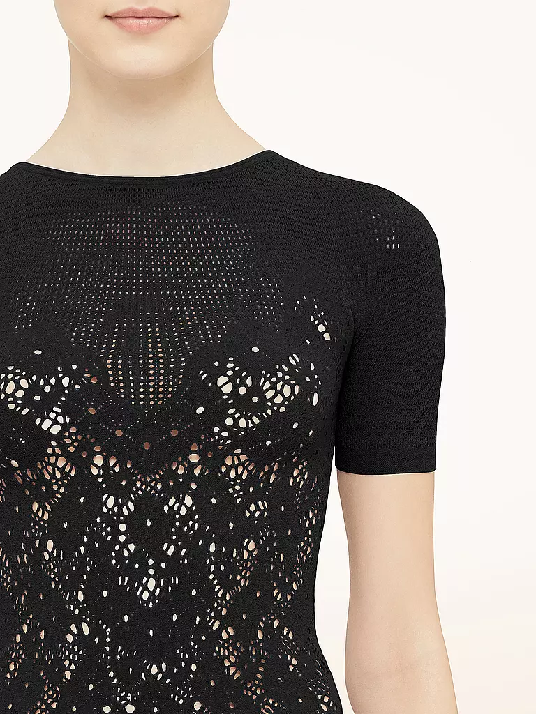 WOLFORD | T-Shirt FLOWER LACE | rosa