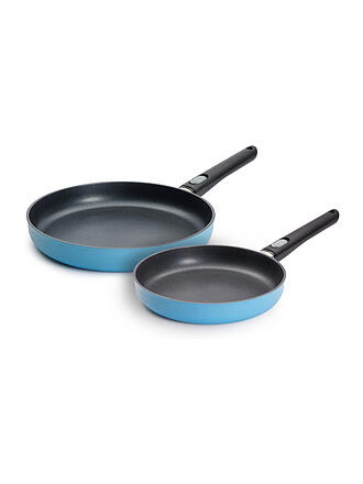WOLL | Flachpfannen Set 2tlg. 24/28cm ECOLUR Himmelblau