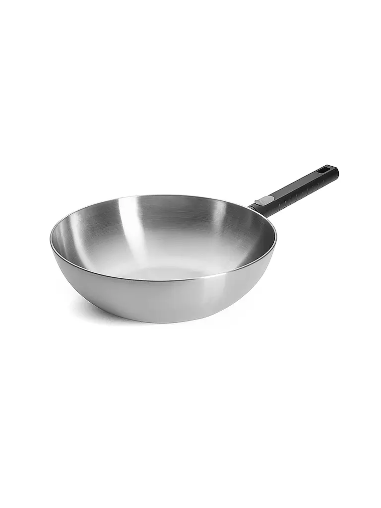 WOLL | Wok LOGIC STEEL 30cm/4,9l Edelstahl | Silber