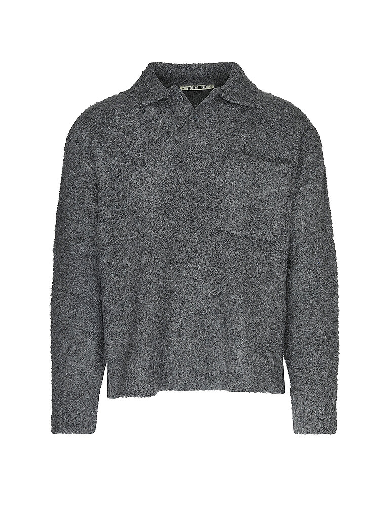 WOODBIRD Polo-Pullover WBDOM grau | S