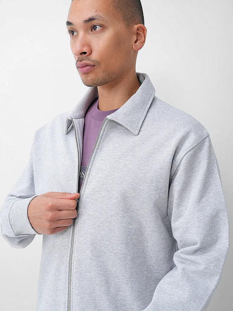 WOODBIRD | Sweatjacke WBTOM  | Hellgrau
