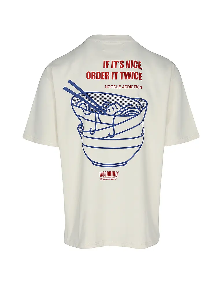 WOODBIRD | T-Shirt WBBAINE  | Creme