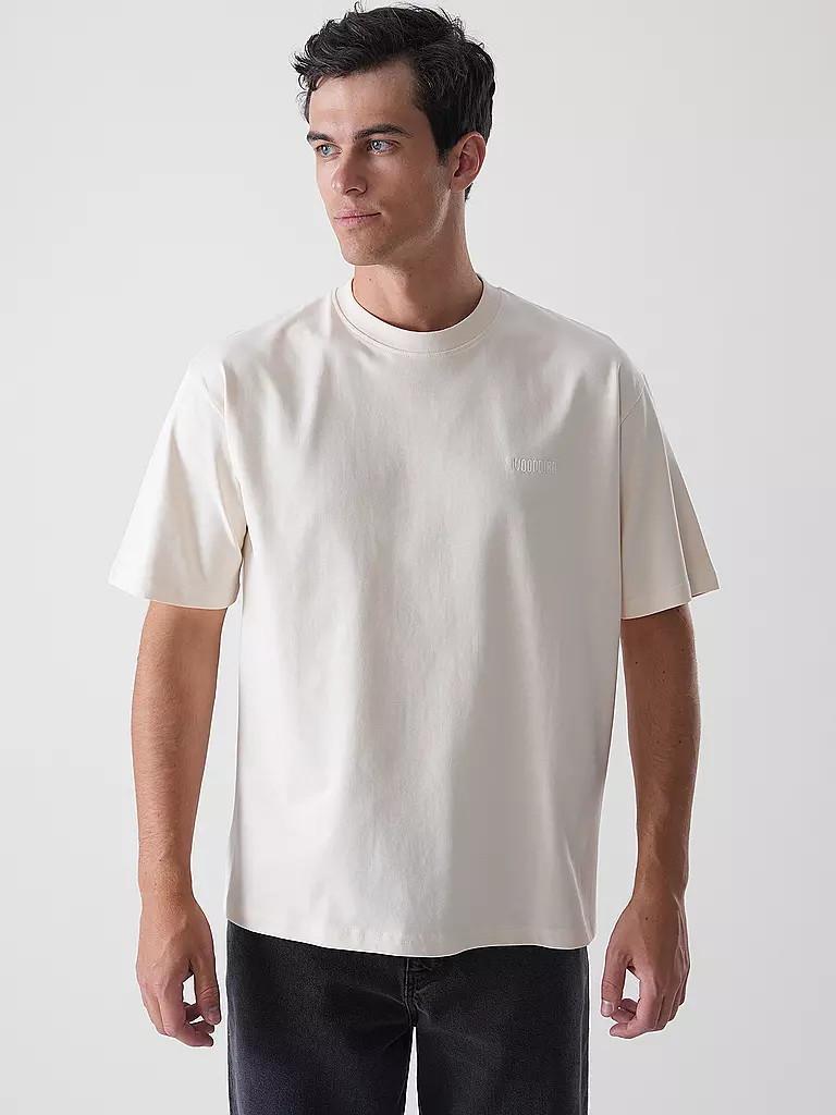 WOODBIRD | T-Shirt WBBAINE | creme