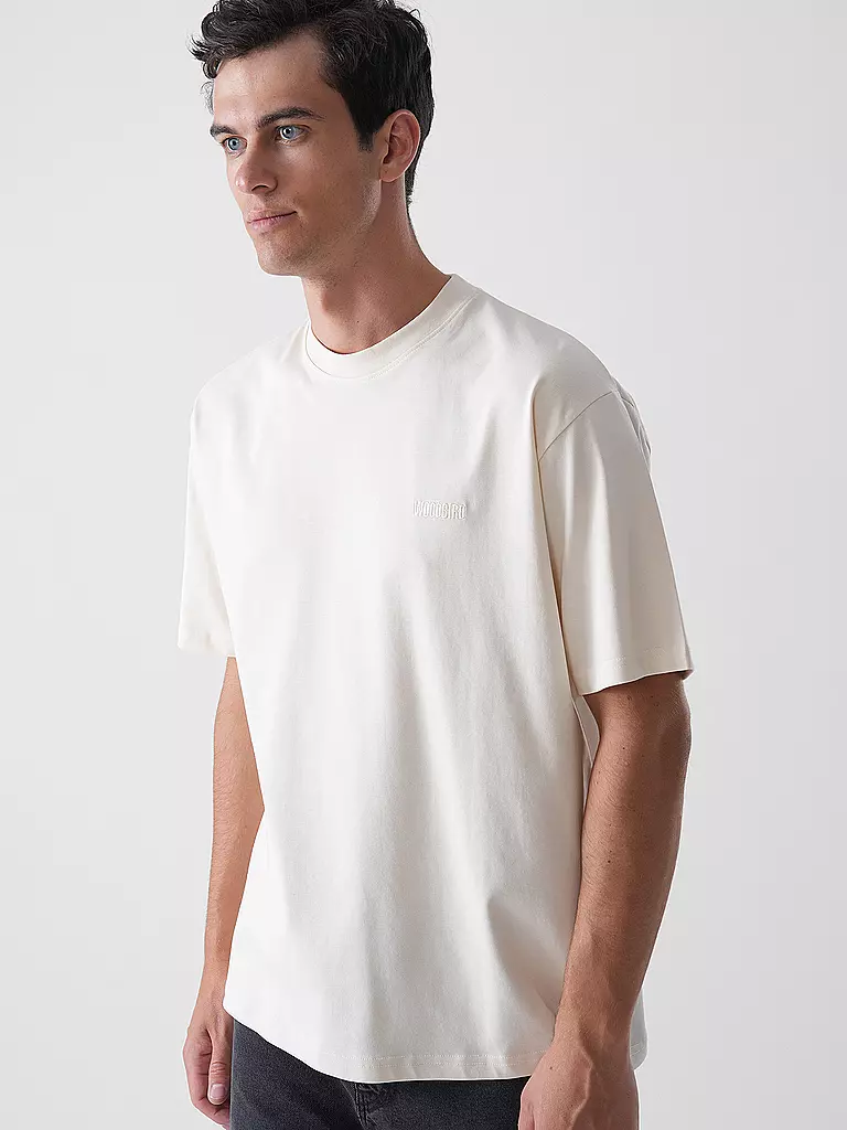 WOODBIRD | T-Shirt WBBAINE | creme