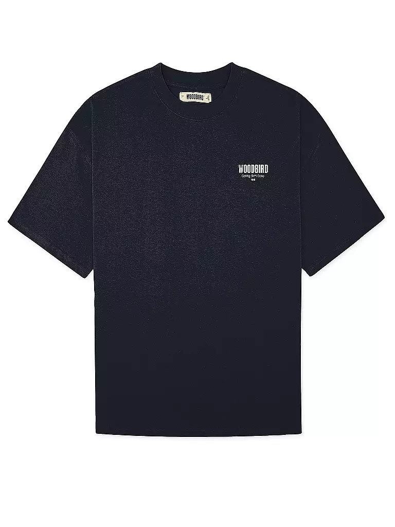 WOODBIRD | T-Shirt WBBEAM PHO  | dunkelblau