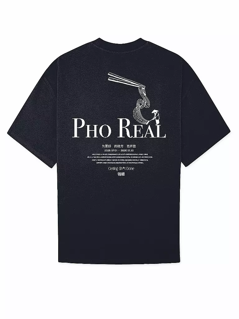 WOODBIRD | T-Shirt WBBEAM PHO  | dunkelblau