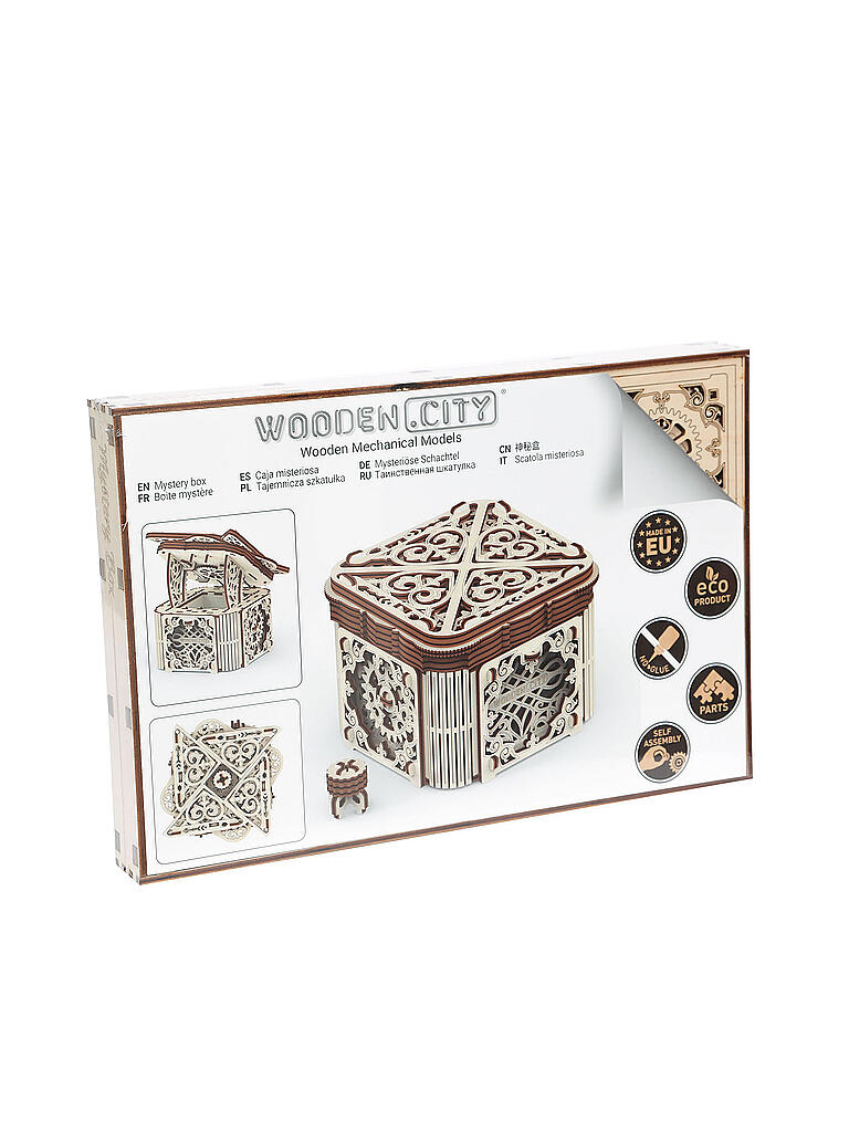 WOODEN CITY | Holz 3D Bausatz - Mystery Box | keine Farbe