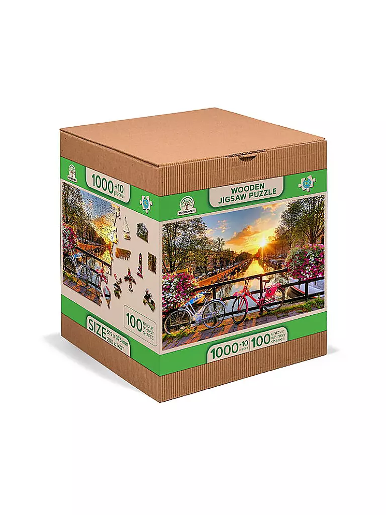 WOODEN CITY | Puzzle - Bicycles of Amsterdam XL 1010Teile | keine Farbe