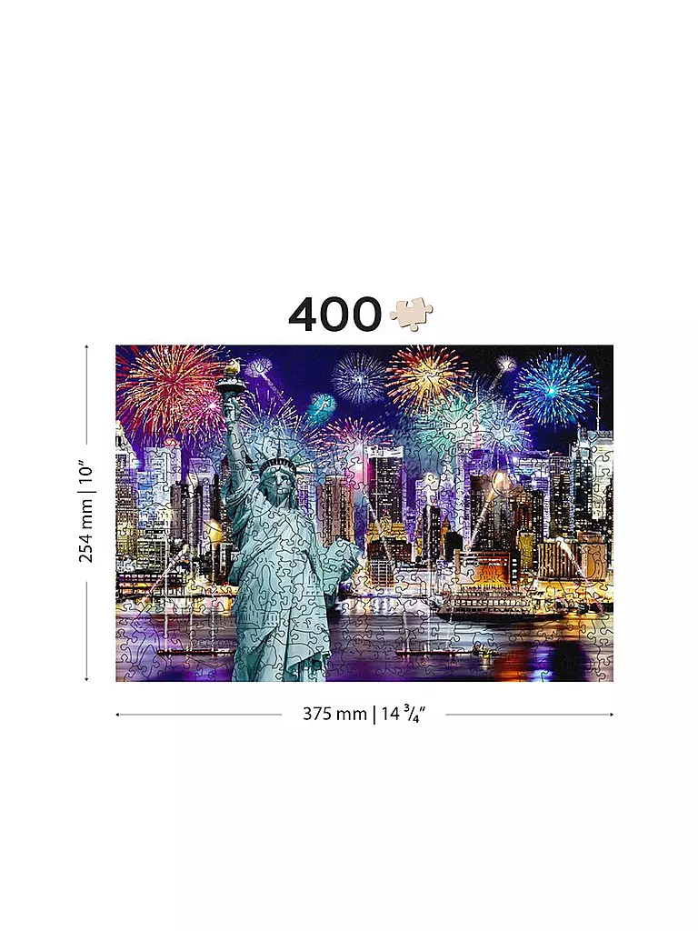 WOODEN CITY | Puzzle - New York by Night 400 Teile | keine Farbe