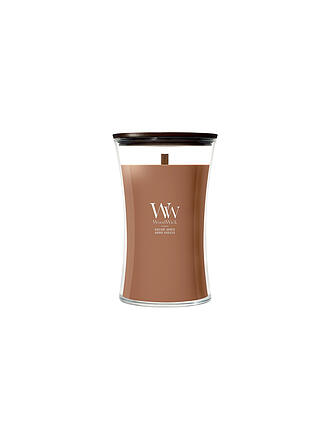 WOODWICK | Sanduhr-Kerze 610g Knisterdocht Large Radiant Amber