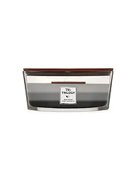 WOODWICK | Ellipsenkerze Knisterdocht 454g Triology Cafe Sweets | Grau