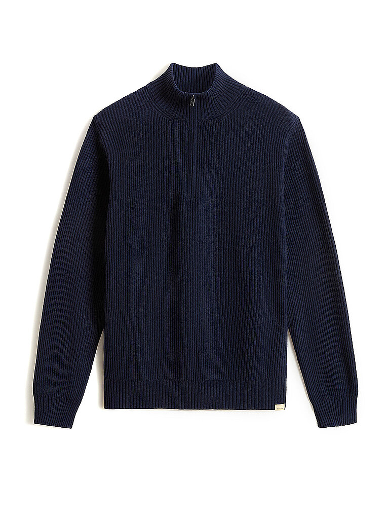 WOOLRICH Troyer Pullover  blau | XL