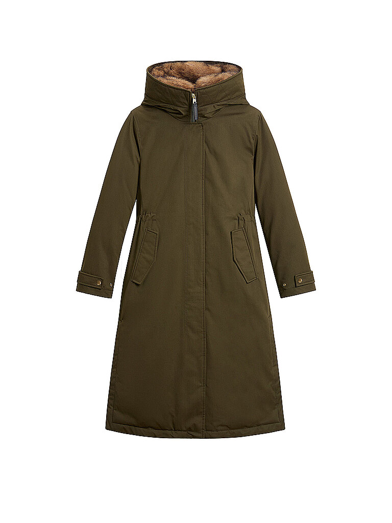 WOOLRICH Daunenparka  olive | S