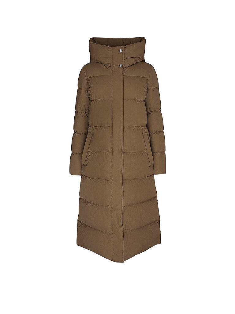 WOOLRICH Daunensteppmantel MADISON braun | S