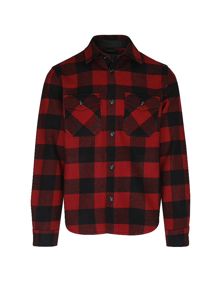 WOOLRICH Overshirt WM CHECK RANGER rot | S