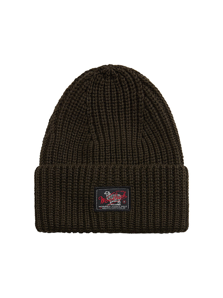 WOOLRICH Mütze - Haube WM PATCH olive | Herren | CFWMAC2001