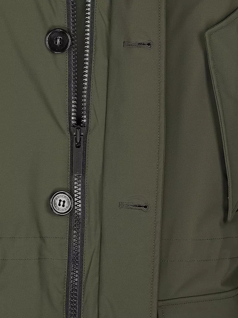 WOOLRICH | Daunenparka Regular Fit Arctic Stretch | olive