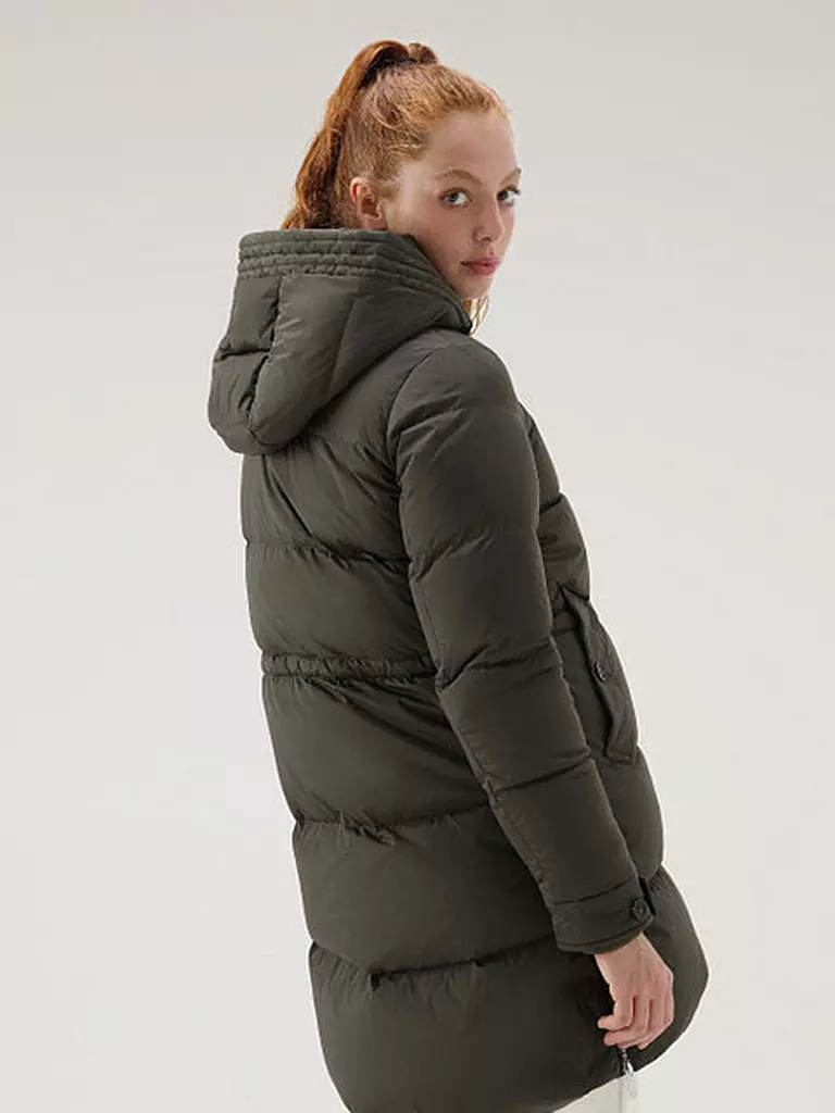 WOOLRICH | Daunensteppjacke ALSEA | olive