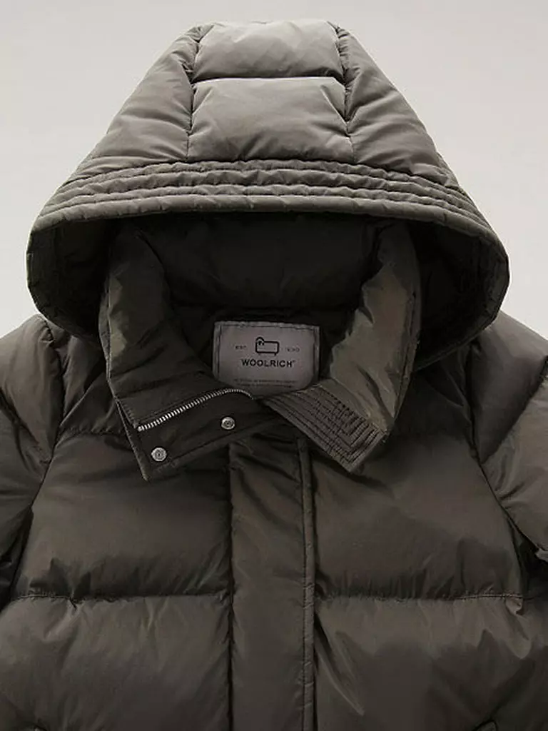 WOOLRICH | Daunensteppjacke ALSEA | hellgrün