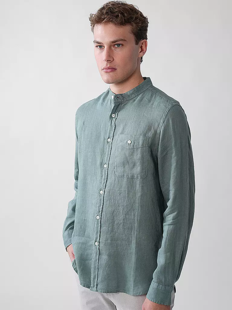 WOOLRICH | Leinenhemd Regular Fit  | mint