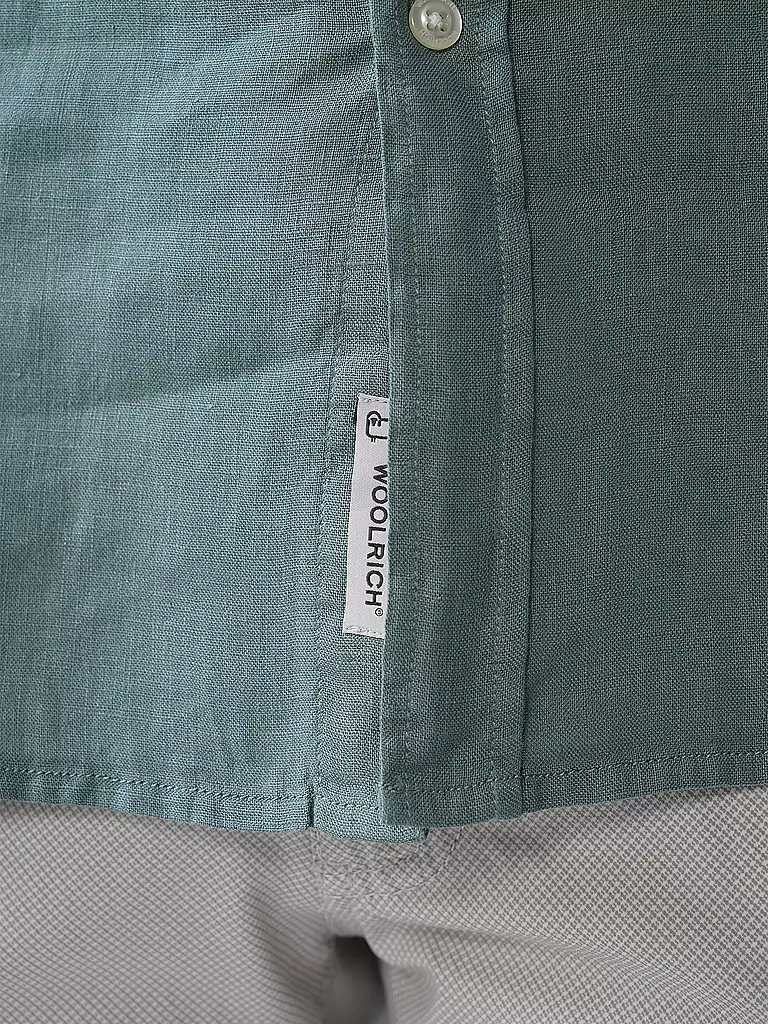 WOOLRICH | Leinenhemd Regular Fit  | mint