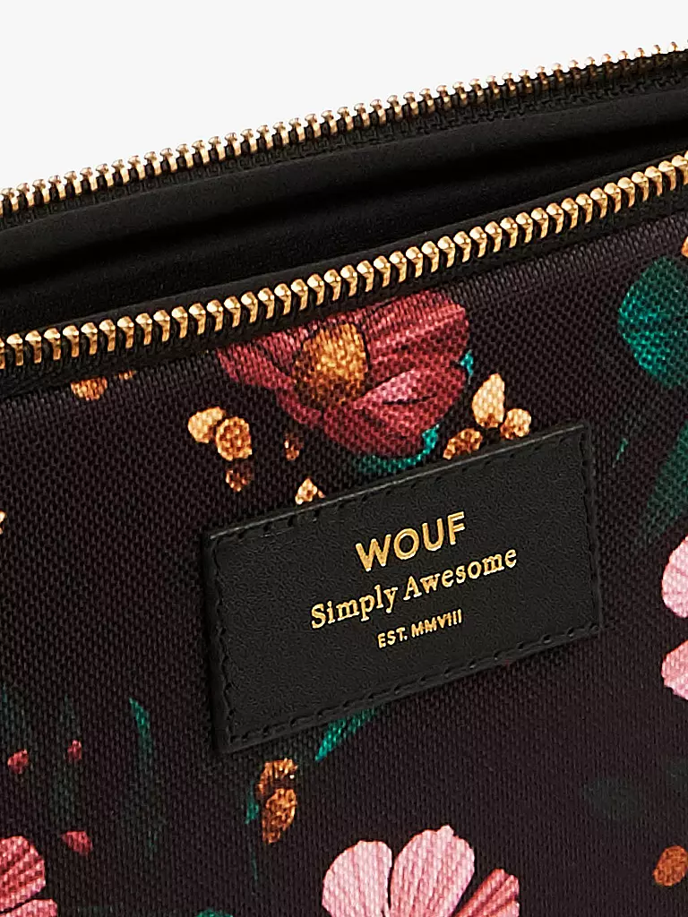 WOUF | Tablet Hülle Black Flowers | schwarz