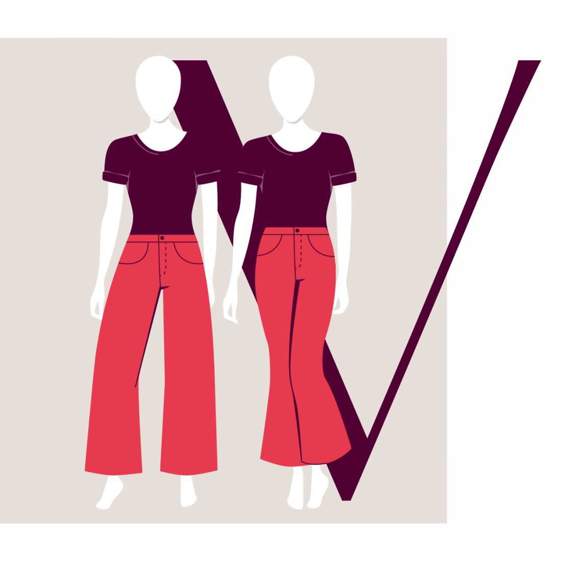 Jeans-Typen_Formate_V Jeans-Typen_Formate_V