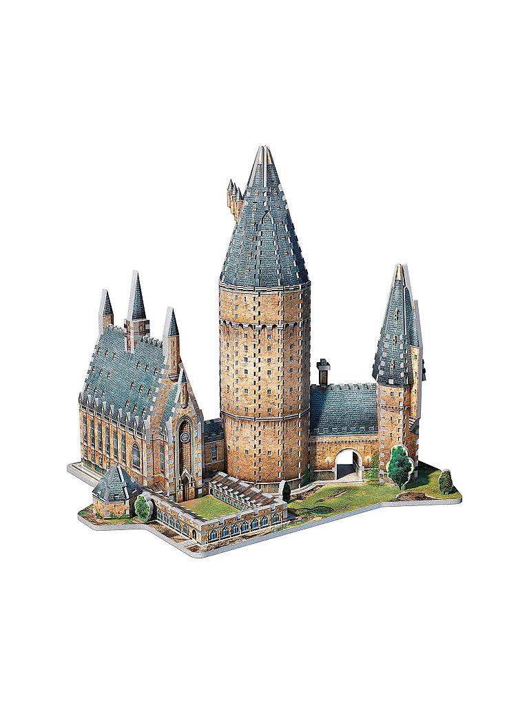 WREBBIT | 3D-Puzzle "Harry Potter" Hogwarts - Grosse Halle (850 Teile) | transparent