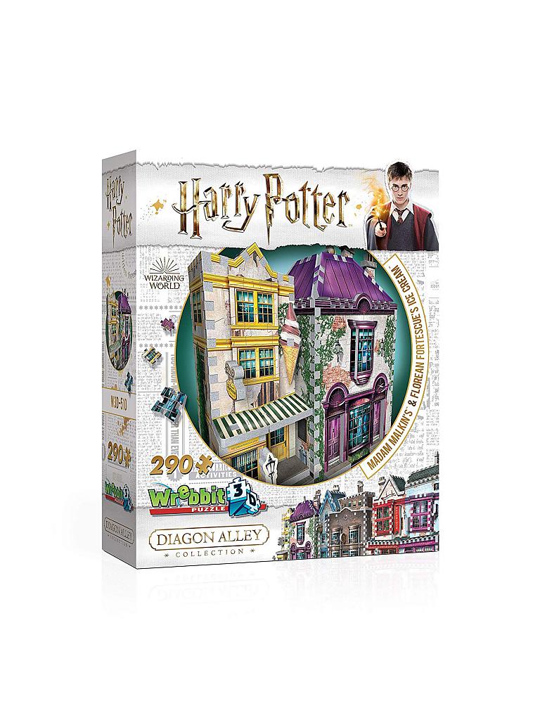WREBBIT | 3D-Puzzle - "Harry Potter" - Madam Malkins und Eissalon (290 Teile) | transparent