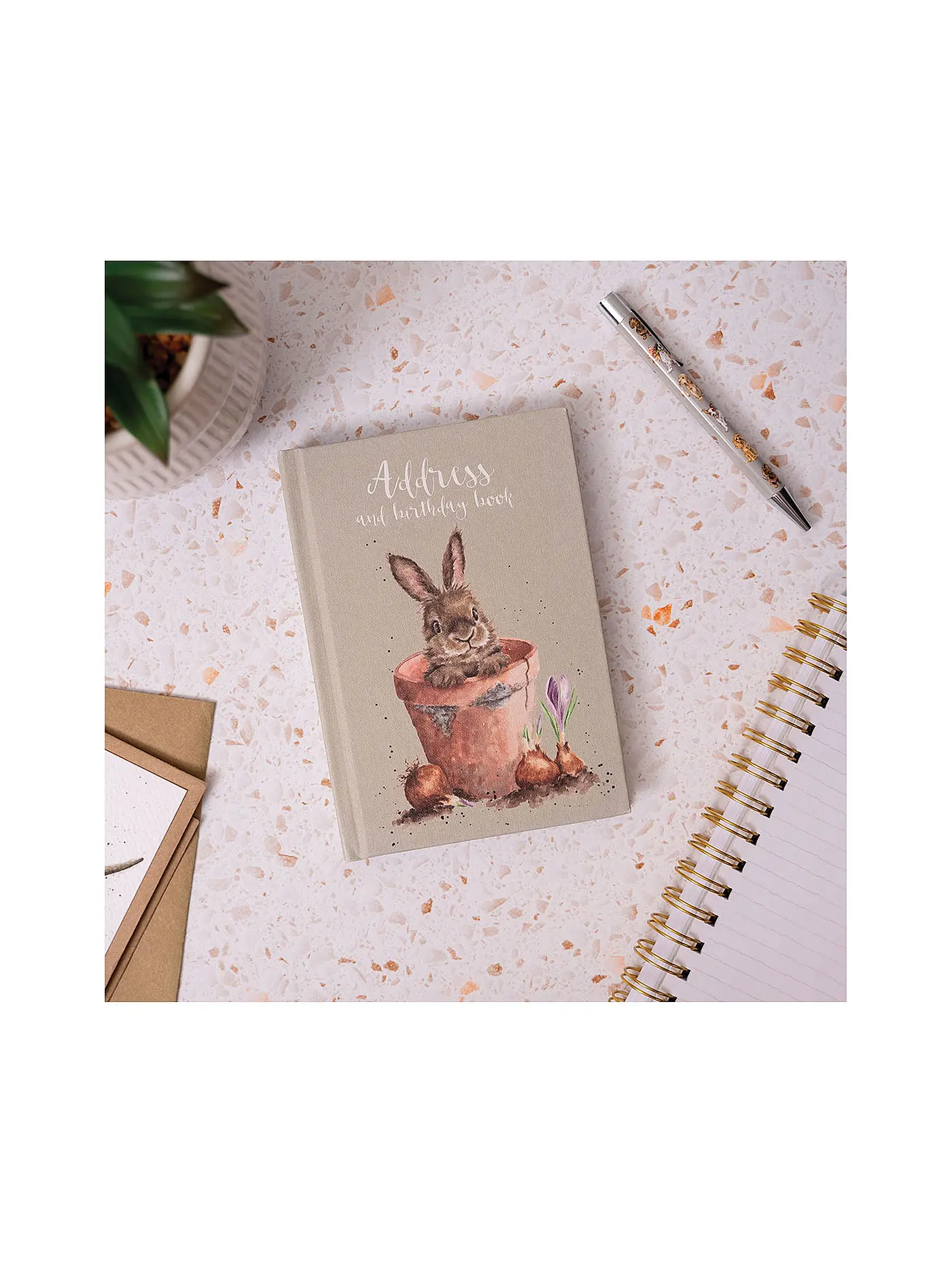 WRENDALE | Adressbuch Der Blumentopf | hellgrün