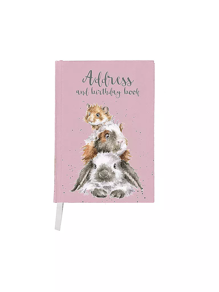 WRENDALE | Adressbuch Piggy in the Middle | rosa