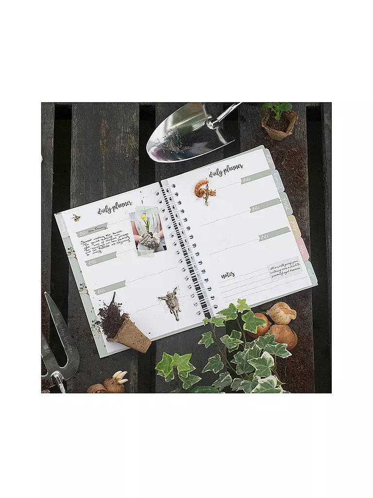 WRENDALE | Gartentagebuch | hellgrau