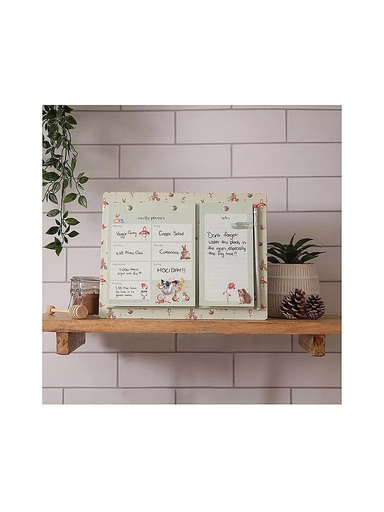 WRENDALE | Wochen- und Einkaufsplanerblock Garden Friends | keine Farbe