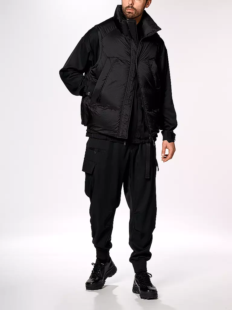 Y-3 | Daunensteppgilet  | schwarz