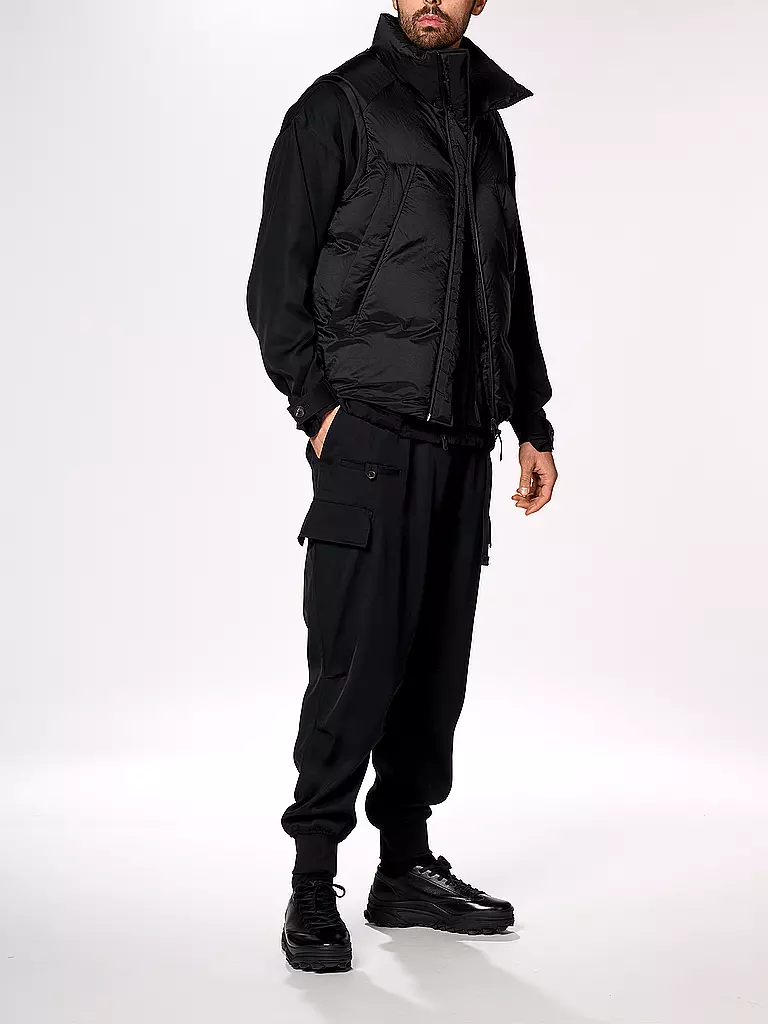 Y-3 | Daunensteppgilet  | schwarz