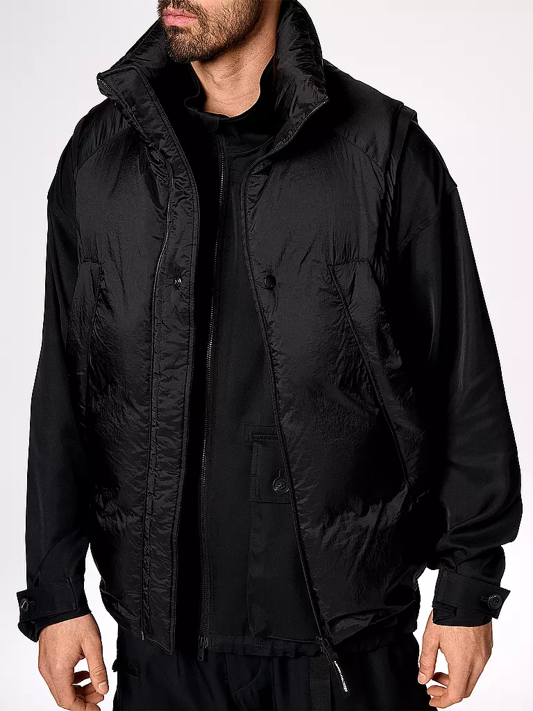 Y-3 | Daunensteppgilet  | schwarz