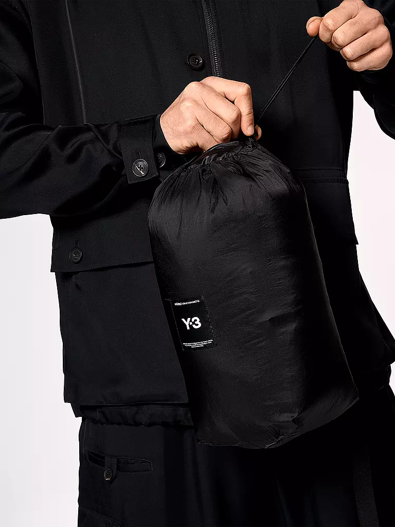 Y-3 | Daunensteppgilet  | schwarz