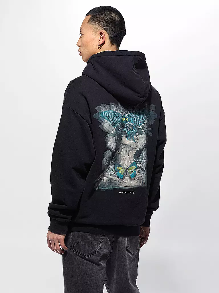 YPS | Kapuzenpullover - Hoodie WE BETTER FLY JORIS | schwarz