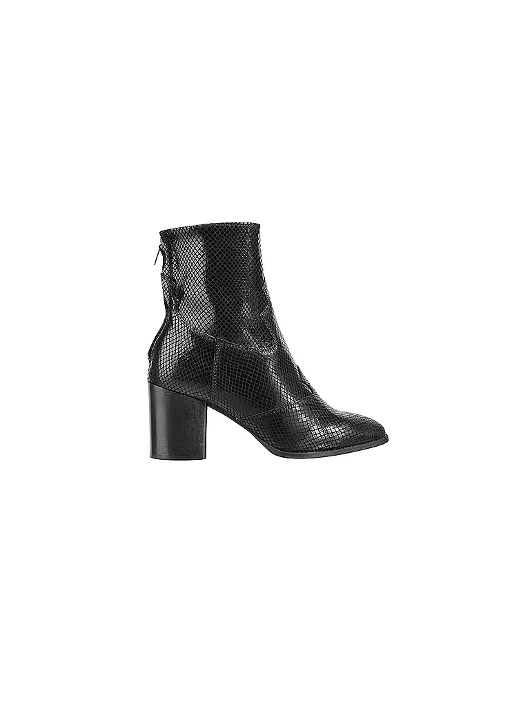 YPS | Lederstiefelette "Tanya" | schwarz