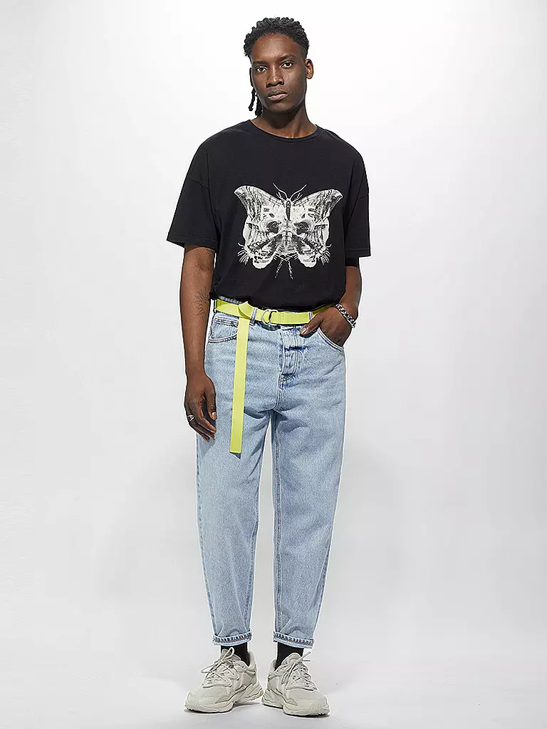 YPS | T-Shirt LION BUTTERFLY  | schwarz
