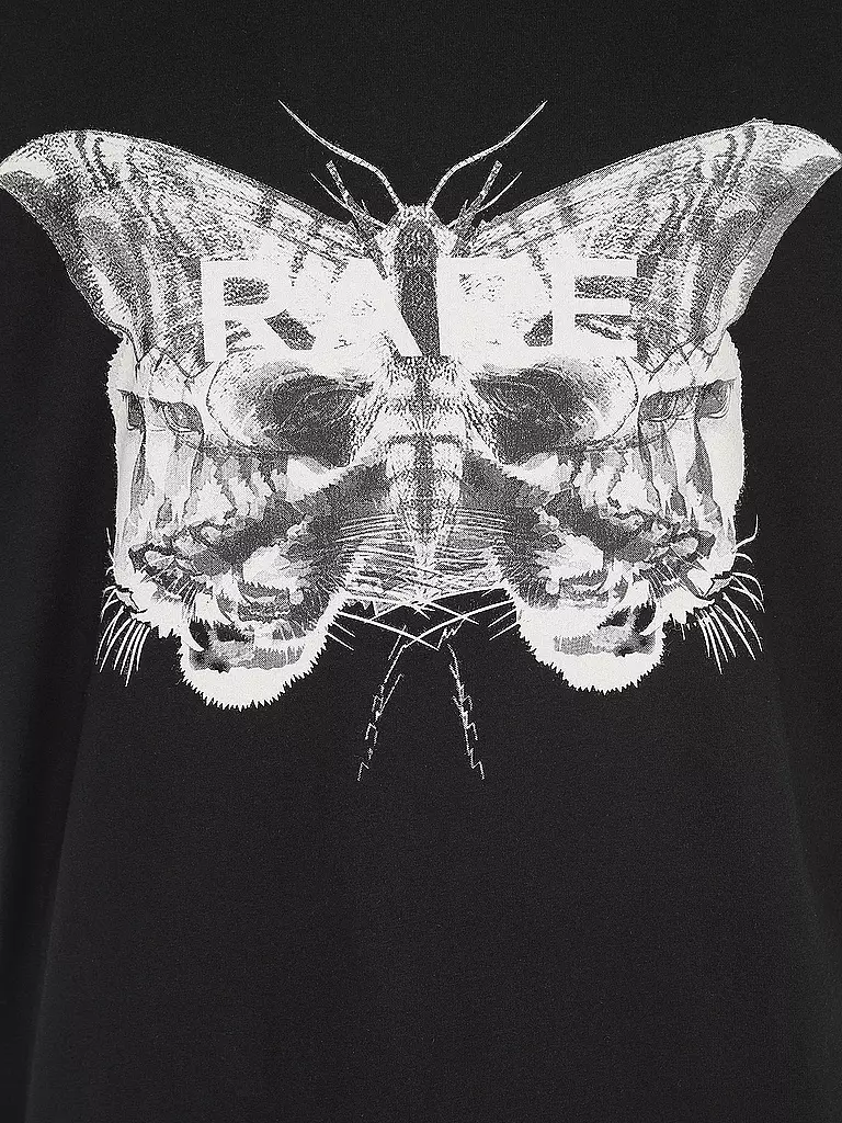 YPS | T-Shirt LION BUTTERFLY  | schwarz