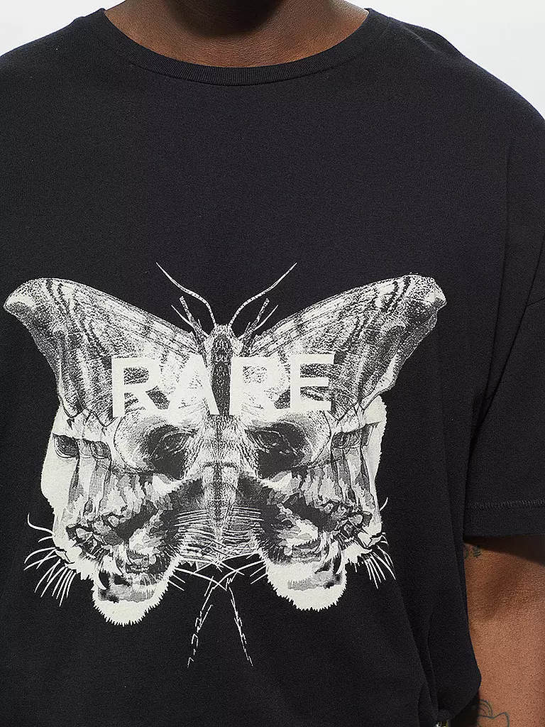 YPS | T-Shirt LION BUTTERFLY  | schwarz