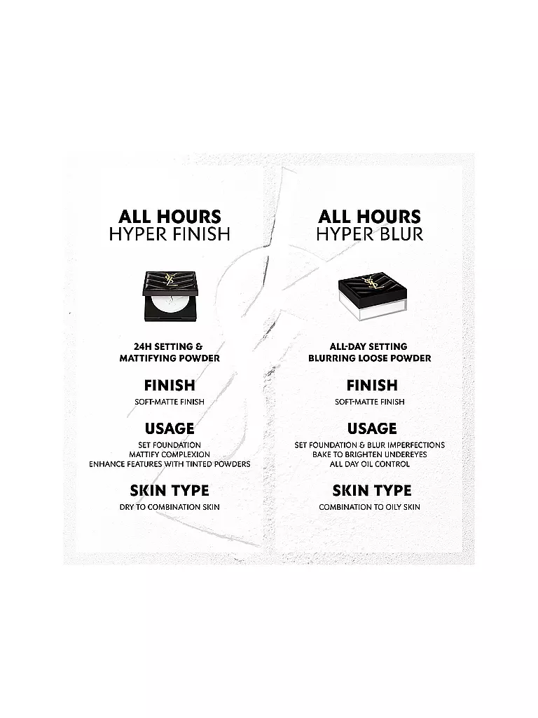 YVES SAINT LAURENT | All Hours Hyper Blur Loose Powder (01 Translucent) | transparent