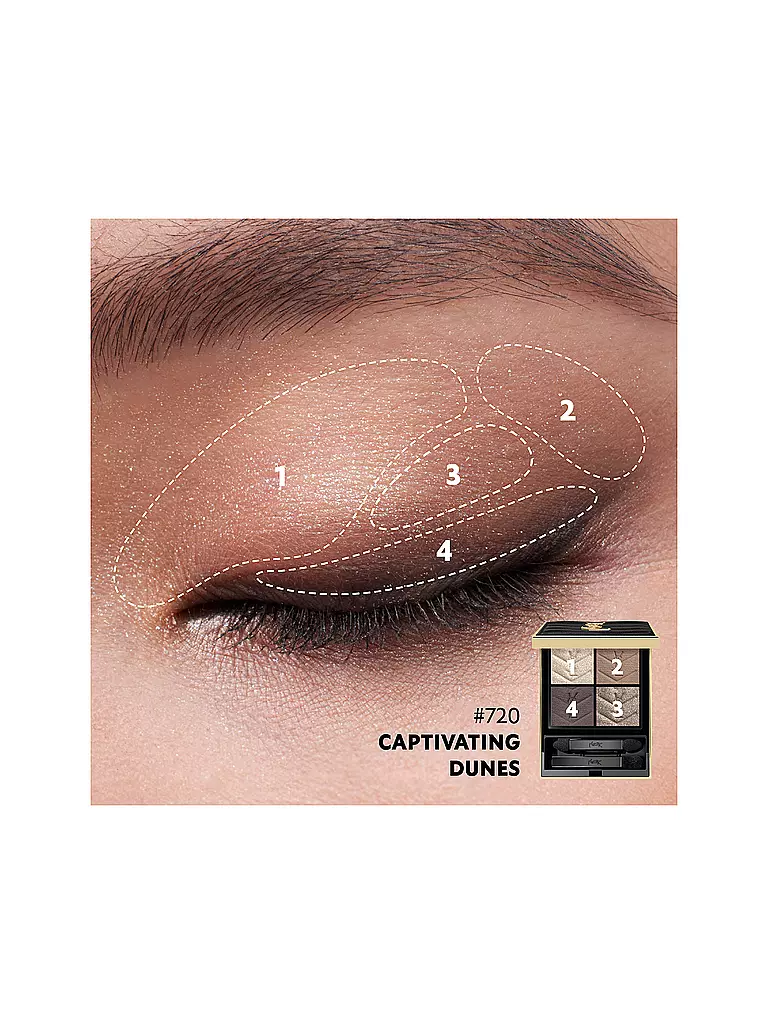 YVES SAINT LAURENT | Couture Mini Clutch Eyeshadow Palette (720 Captivating Dunes) | dunkelrot