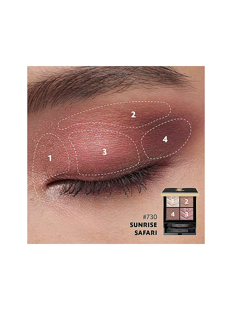 YVES SAINT LAURENT | Couture Mini Clutch Eyeshadow Palette (730 Sunrise Safari) | dunkelrot