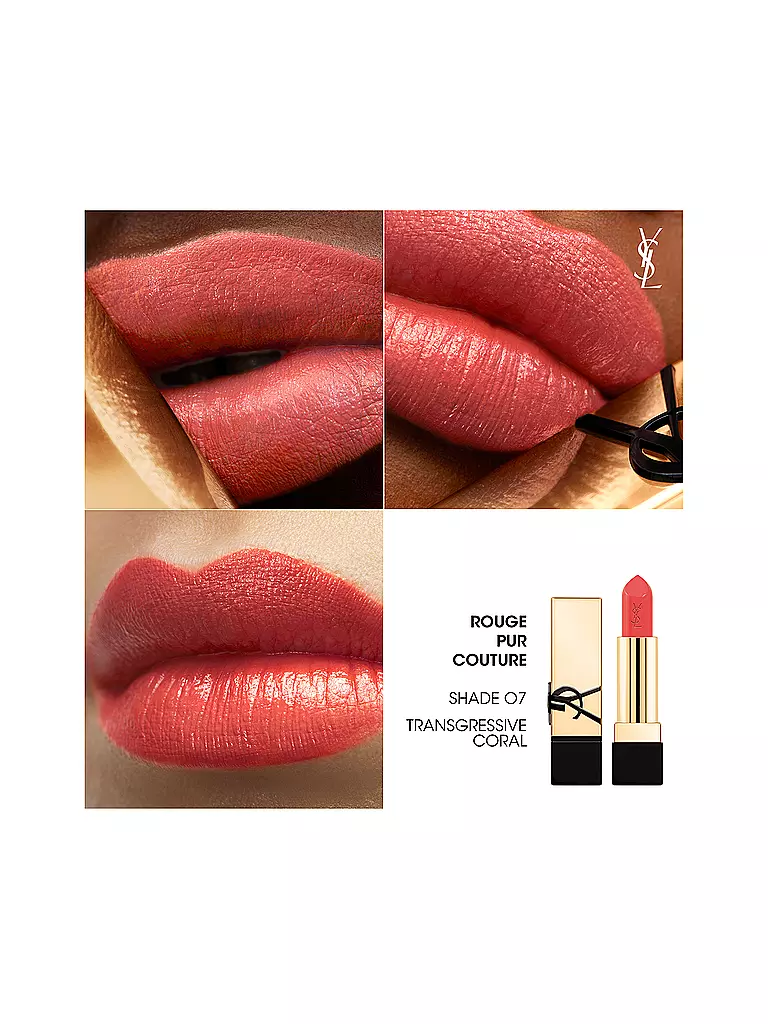 YVES SAINT LAURENT | Lippenstift - Rouge Pur Couture (O7) | koralle