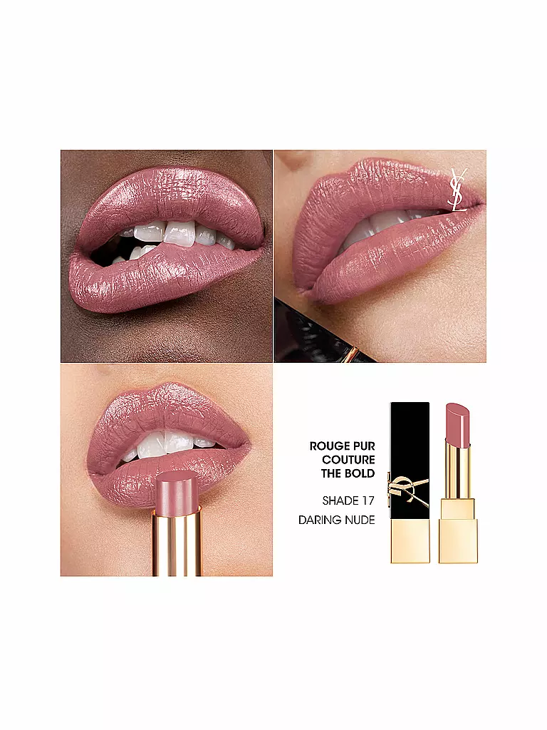 YVES SAINT LAURENT | Lippenstift - Rouge Pur Couture The Bold Nude (17 Daring Nude) | dunkelrot