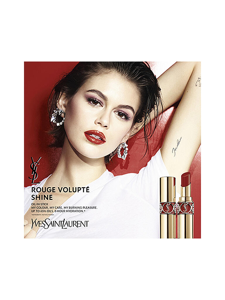 YVES SAINT LAURENT | Lippenstift - Rouge Volupte Shine ( 121 Beige Satin )  | rosa