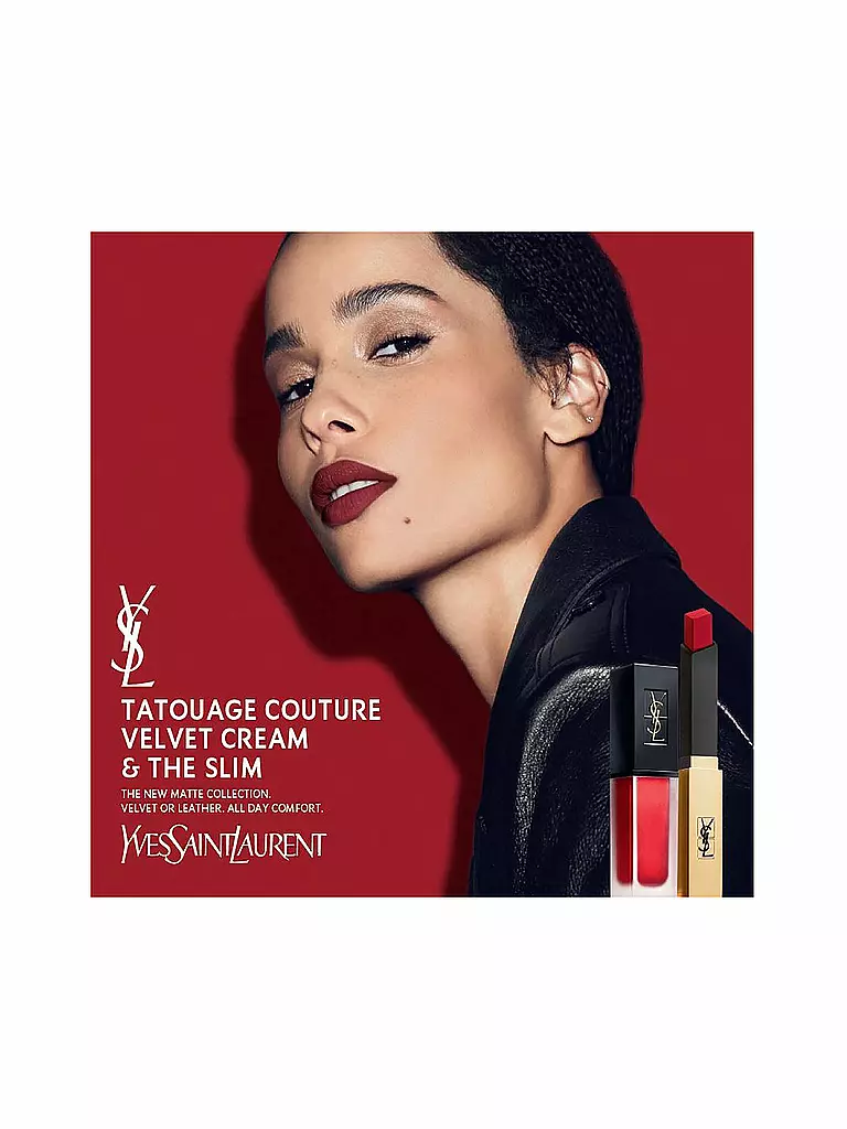 YVES SAINT LAURENT | Lippenstift - Tatouage Couture Velvet Cream ( 202 Coral Symbol ) | dunkelrot