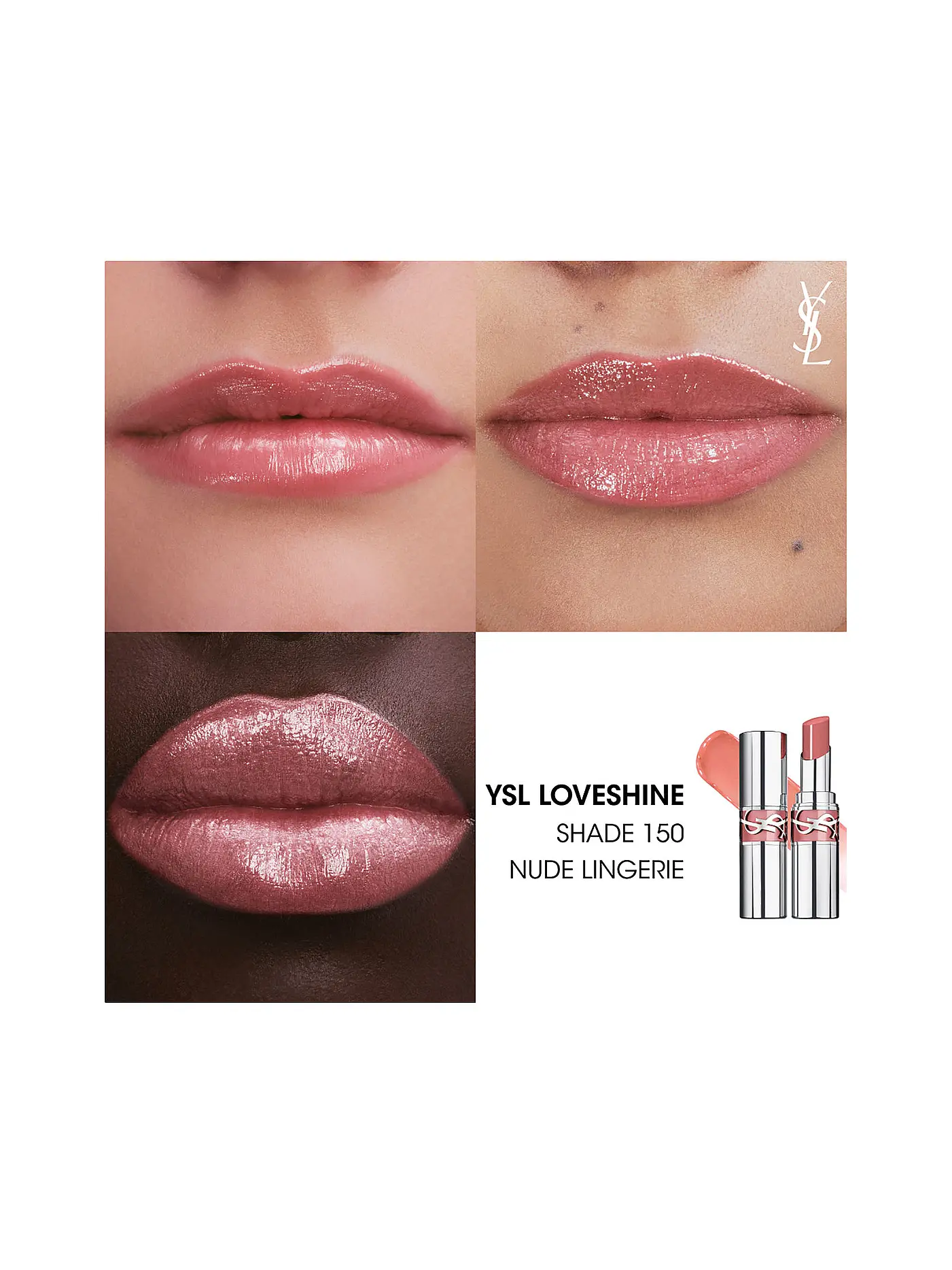 YVES SAINT LAURENT | Loveshine Lippenstift (150 Nude Lingerie) | rosa